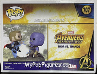 Thor vs. Thanos (Movie Moments) from Avengers - Avengers Infinity War Pop! manufactured by Funko [Back]