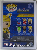 Loki from Avengers - Avengers Pop! manufactured by Funko [Back]