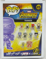 Thanos (Purple Chrome) from Avengers - Avengers Infinity War Pop! manufactured by Funko [Back]