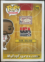 Karl Malone (US Dream Team) from Basketball - Pop! Vinyl Figures manufactured by Funko [Back]