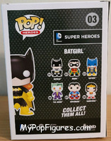 Batgirl (Black) from DC Super Heroes - Pop! Vinyl Figures manufactured by Funko [Back]