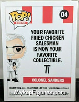Colonel Sanders (with Cane) from Icons - Pop! Vinyl Figures manufactured by Funko [Back]