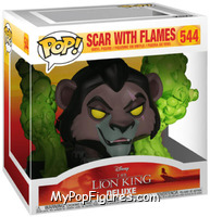 Scar with Flames (Green) (Deluxe) from Lion King - Pop! Vinyl Figures manufactured by Funko [Front]