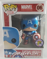 Captain America (Metallic / Masked) from Marvel - Marvel Universe Pop! manufactured by Funko [Front]