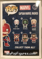 Captain Marvel (Masked) from Marvel - Marvel Universe Pop! manufactured by Funko [Back]