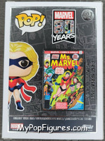 Ms. Marvel (1st Appearance) from Marvel - 80 Years Pop! manufactured by Funko [Back]