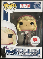Spider-Gwen (Unmasked) from Marvel - Marvel Universe Pop! manufactured by Funko [Front]