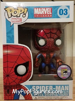 Spider-Man (Metallic) from Marvel - Marvel Universe Pop! manufactured by Funko [Front]