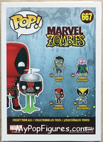 Zombie Deadpool (Headpool) from Marvel Zombies - Pop! Vinyl Figures manufactured by Funko [Back]