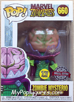 Zombie Mysterio (Glows in the Dark) from Marvel Zombies - Pop! Vinyl Figures manufactured by Funko [Front]
