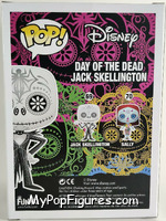 Jack Skellington (Day of the Dead) (Glow in the Dark) from Nightmare Before Christmas - Pop! Vinyl Figures manufactured by Funko [Back]