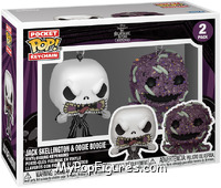 Jack Skellington & Oogie Boogie from Nightmare Before Christmas - Pop! Keychains manufactured by Funko [Front]