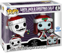 Santa Jack & Christmas Sally (Diamond) from Nightmare Before Christmas - Pop! Sets manufactured by Funko [Front]