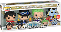 Luffytaro / Sabo / Roronoa Zoro / Jinbe (Glows in the Dark) from One Piece - Pop! Sets manufactured by Funko [Front]