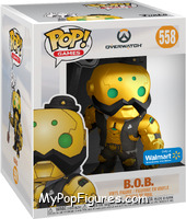 B.O.B. (Deluxe) (Gold Metallic) from Overwatch - Pop! Vinyl Figures manufactured by Funko [Front]
