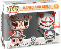 Hanzo and Genji from Overwatch - Pop! Sets manufactured by Funko [Front]