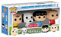 Charlie Brown / Snoopy / Lucy / Linus from Peanuts - Pop! Minis manufactured by Funko [Front]