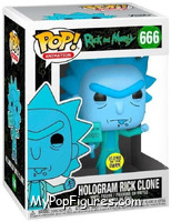 Hologram Rick Clone (Glows In The Dark) from Rick and Morty - Pop! Vinyl Figures manufactured by Funko [Front]