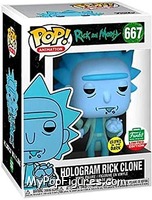 Hologram Rick Clone (Glows In The Dark) from Rick and Morty - Pop! Vinyl Figures manufactured by Funko [Front]