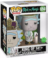 King of S#!+ (with Sound) from Rick and Morty - Pop! Vinyl Figures manufactured by Funko [Front]