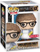 Lunch Lady (Chris Farley) (50th Anniversary) from Saturday Night Live - Pop! Vinyl Figures manufactured by Funko [Front]