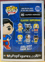 Classic Superman from Superman - Pop! Vinyl Figures manufactured by Funko [Back]