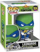 Leonardo (Blue Ranger) from Teenage Mutant Ninja Turtles - Power Rangers Pop! manufactured by Funko [Front]