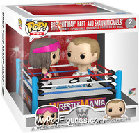 Bret "Hit Man" Hart and Shawn Michaels from WWE - Pop! Sets manufactured by Funko [Front]
